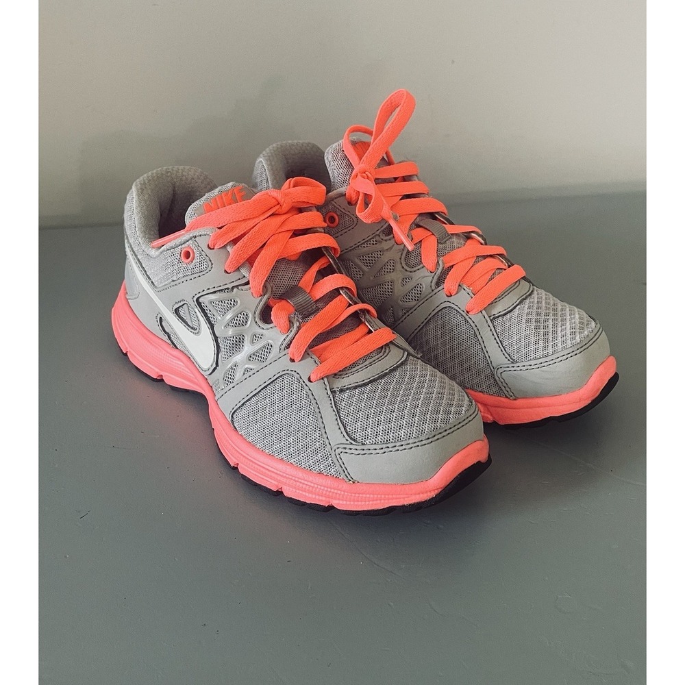 Nike Air Relentless 2 Womens Gray/Mango Running Sz 6.5 Sneaker Shoes 512083-002